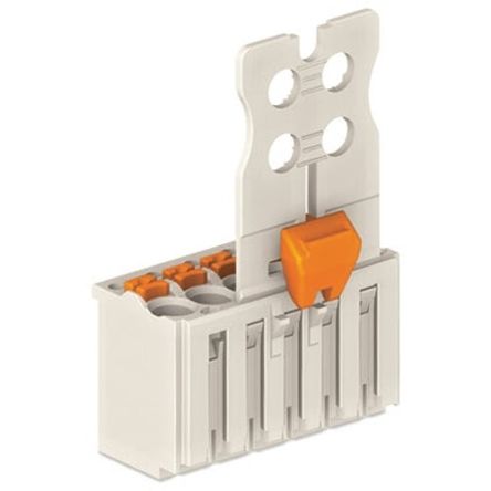 WAGO 2091 Series Pluggable Connector, 2-Pole, Female, 2-Way, Snap-In, 10A [2091-1102/002-000]; 278-2555
