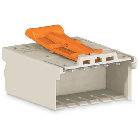 WAGO 2091 Series Connector, 8-Pole, Male, 8-Way, Push-In, 10A [2091-1528/002-000]; 278-2661