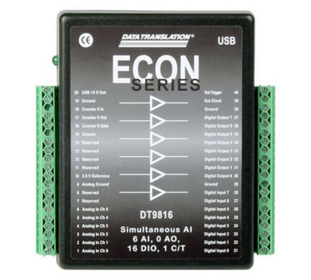 Digilent DT9816-S Data Acquisition, 2 Channel(s), USB, 750ksps, 16 bit [6069-410-137]; 278-2762
