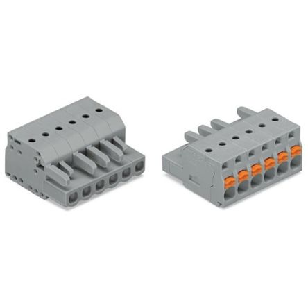 WAGO 2231 Series Pluggable Connector, 10-Pole, Female, 10-Way, Push-In, 16A [2231-110/026-000]; 278-2817