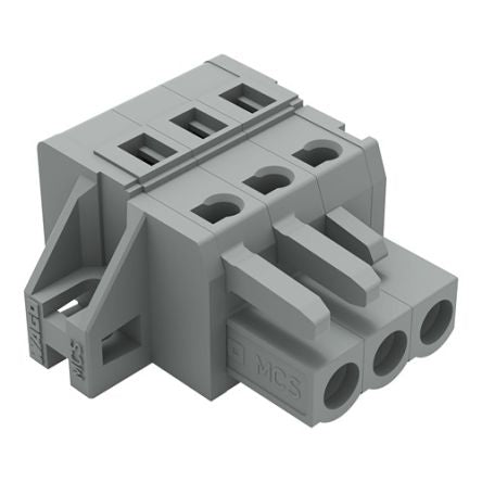 WAGO 231 Series Connector, 3-Pole, Female, 3-Way, Feed Through, 16A [231-103/031-000]; 278-2835