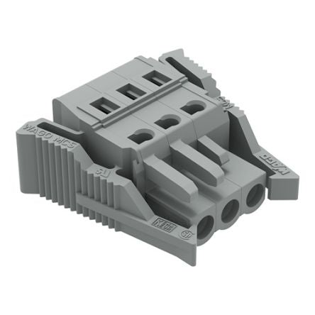 WAGO 231 Series Pluggable Connector, 3-Pole, Female, 3-Way, Snap-In, 16A [231-103/037-000]; 278-2836
