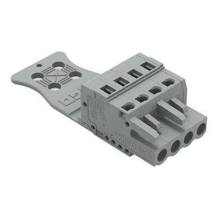 WAGO 231 Series Pluggable Connector, 4-Pole, Female, 4-Way, Plug-In, 16A [231-104/026-000/033-000]; 278-2839