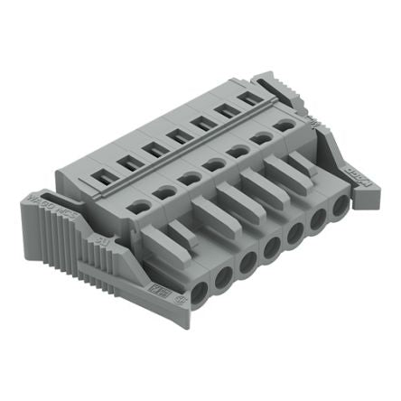 WAGO 231 Series Pluggable Connector, 7-Pole, Female, 7-Way, Snap-In, 16A [231-107/037-000]; 278-2859