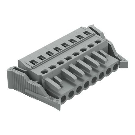 WAGO 231 Series Connector, 8-Pole, Female, 8-Way, Snap-In, 16A [231-108/037-000]; 278-2865