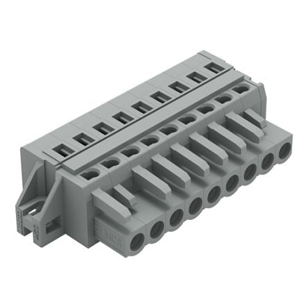 WAGO 231 Series Connector, 9-Pole, Female, 9-Way, Feed Through, 16A [231-109/027-000]; 278-2869