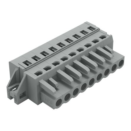 WAGO 231 Series Connector, 9-Pole, Female, 9-Way, Feed Through, 16A [231-109/031-000]; 278-2870