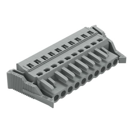WAGO 231 Series Connector, 10-Pole, Female, 10-Way, Snap-In, 16A [231-110/037-000]; 278-2876