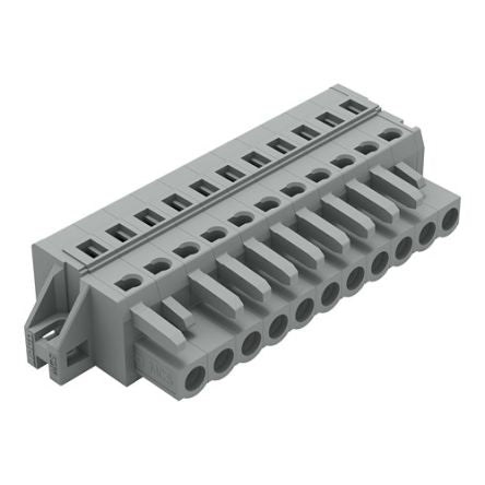 WAGO 231 Series Connector, 11-Pole, Female, 11-Way, Snap-In, 16A [231-111/031-000]; 278-2882