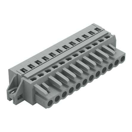 WAGO 231 Series Connector, 12-Pole, Female, 12-Way, Feed Through, 16A [231-112/027-000]; 278-2888