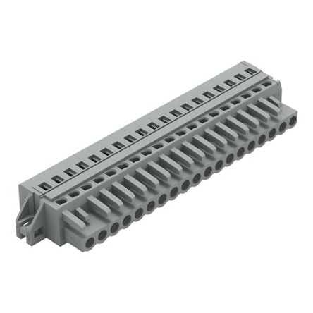 WAGO 231 Series Connector, 19-Pole, Female, 19-Way, Feed Through, 16A [231-119/027-000]; 278-2930