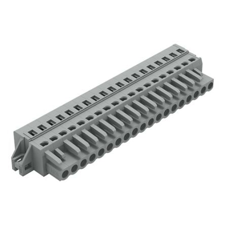 WAGO 231 Series Pluggable Connector, 19-Pole, Female, 19-Way, Cable Mount, 16A [231-119/031-000]; 278-2931