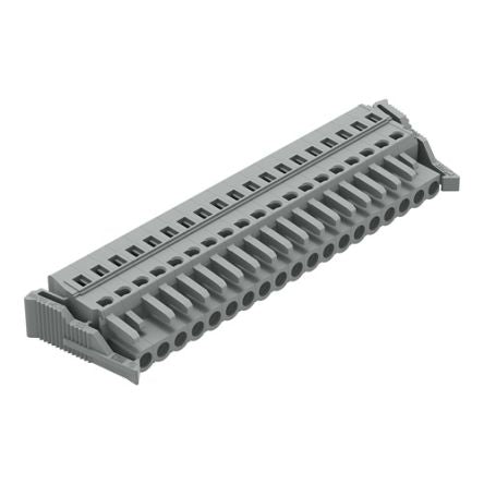 WAGO 231 Series Pluggable Connector, 19-Pole, Female, 19-Way, Snap-In, 16A [231-119/037-000]; 278-2932