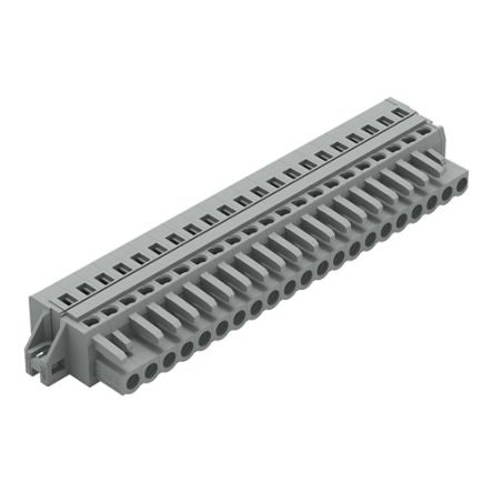 WAGO 231 Series Connector, 21-Pole, Female, 21-Way, Feed Through, 16A [231-121/027-000]; 278-2942