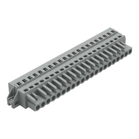 WAGO 231 Series Connector, 21-Pole, Female, 21-Way, Feed Through, 16A [231-121/031-000]; 278-2943