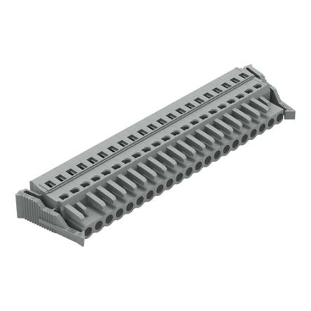 WAGO 231 Series Pluggable Connector, 21-Pole, Female, 21-Way, Snap-In, 16A [231-121/037-000]; 278-2944