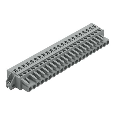 WAGO 231 Series Pluggable Connector, 22-Pole, Female, 22-Way, Cable Mount, 16A [231-122/027-000]; 278-2947