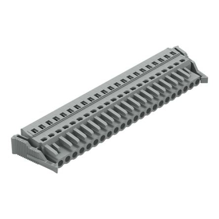 WAGO 231 Series Connector, 22-Pole, Female, 22-Way, Snap-In, 16A [231-122/037-000]; 278-2949