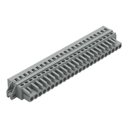 WAGO 231 Series Pluggable Connectors, 24-Pole, Female, 24-Way, Cable Mount, 16A [231-124/027-000]; 278-2958