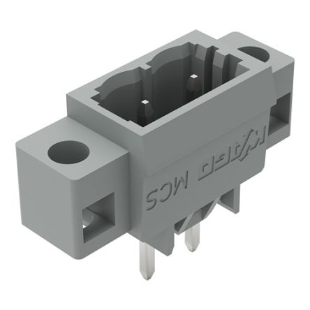WAGO 231 Series Straight PCB PCB Header, 2 Contact(s), 5 mm Pitch, 1 Row(s), Shrouded [231-132/040-000]; 278-2966