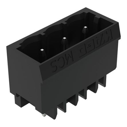 WAGO 231 Series Straight PCB Header, 3 Contact(s), 5 mm Pitch, 1 Row(s), Shrouded [231-133/001-000/105-604]; 278-2967
