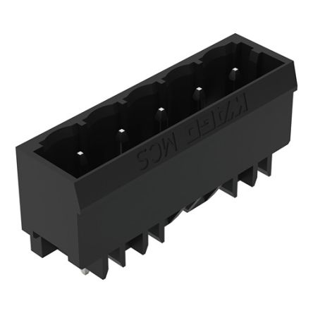 WAGO 231 Series Straight PCB PCB Header, 5 Contact(s), 5 mm Pitch, 1 Row(s), Shrouded [231-135/001-000/105-604]; 278-2971