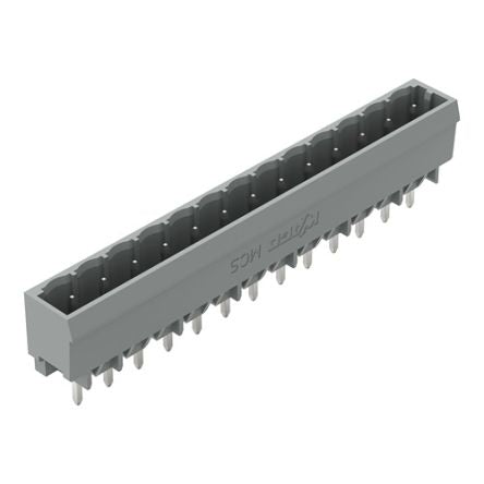 WAGO 231 Series Straight Horizontal and Vertical Mount Header, 13 Contact(s), 1 mm Pitch, 1 Row(s), Unshrouded [231-143/001-000]; 278-2975