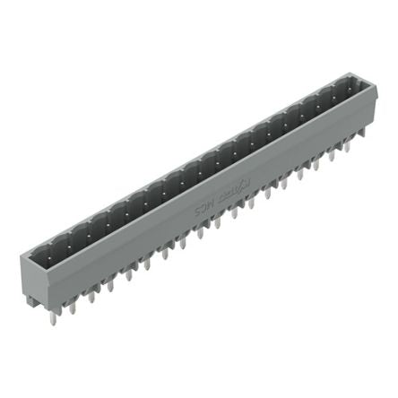 WAGO 231 Series Straight Horizontal and Vertical Mount Header, 18 Contact(s), 1 mm Pitch, 1 Row(s), Unshrouded [231-148/001-000]; 278-2978