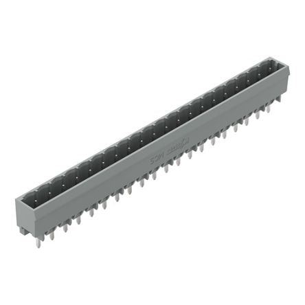 WAGO 231 Series Straight PCB PCB Header, 20 Contact(s), 5 mm Pitch, 1 Row(s), Shrouded [231-150/001-000]; 278-2980