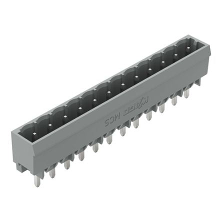 WAGO 231 Series Straight PCB PCB Header, 12 Contact(s), 5 mm Pitch, 1 Row(s), Shrouded [231-172/001-000]; 278-3005