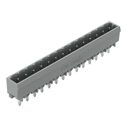 WAGO 231 Series Straight PCB PCB Header, 14 Contact(s), 5 mm Pitch, 1 Row(s), Shrouded [231-174/001-000]; 278-3007