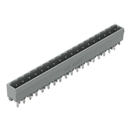 WAGO 231 Series Straight PCB PCB Header, 18 Contact(s), 5 mm Pitch, 1 Row(s), Shrouded [231-178/001-000]; 278-3010