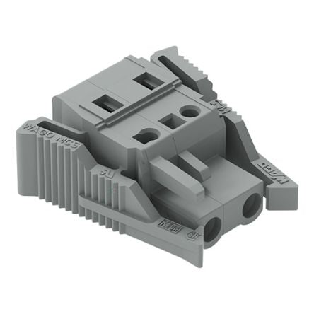 WAGO 231-202 Series Pluggable Connector, 2-Pole, Female, 2-Way, Plug-In, 16A [231-202/037-000]; 278-3017