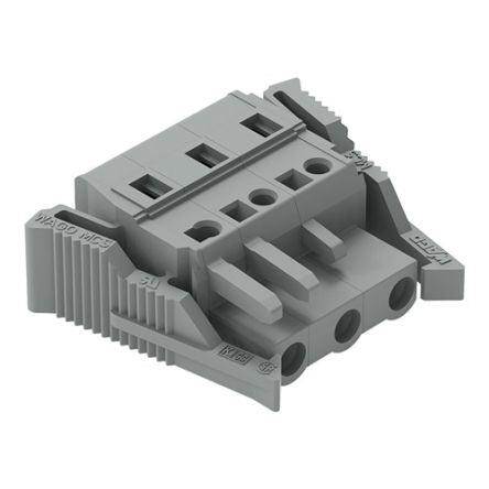 WAGO 231 Series Connector, 3-Pole, Female, 3-Way, Snap-In, 15A [231-203/037-000]; 278-3021
