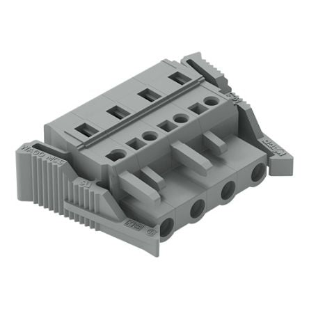 WAGO 231 Series Connector, 4-Pole, Female, 4-Way, Cable Mount, 15A [231-204/037-000]; 278-3026