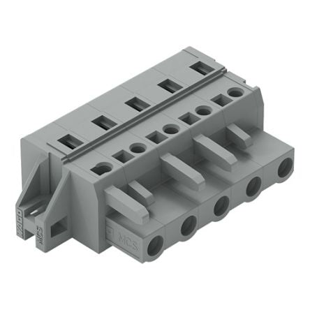 WAGO 231 Series Connector, 5-Pole, Female, 5-Way, Cable Mount, 15A [231-205/031-000]; 278-3029