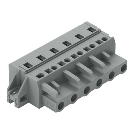 WAGO 231 Series Connector, 6-Pole, Female, 6-Way, Cable Mount, 15A [231-206/031-000]; 278-3034