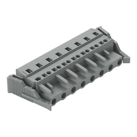 WAGO 231 Series Connector, 8-Pole, Female, 8-Way, Cable Mount, 15A [231-208/037-000]; 278-3046