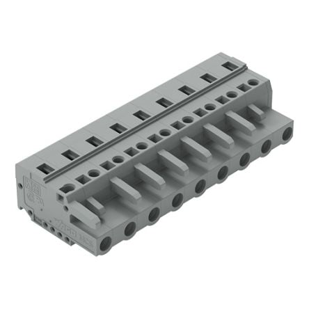 WAGO 231 Series Connector, 9-Pole, Female, 9-Way, Cable Mount, 15A [231-209/026-000]; 278-3048