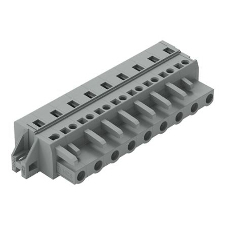 WAGO 231 Series Pluggable Connector, 9-Pole, Female, 9-Way, Snap-In, 16A [231-209/031-000]; 278-3051