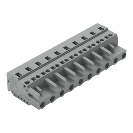 WAGO 231 Series Connector, 10-Pole, Female, 10-Way, Cable Mount, 15A [231-210/026-000]; 278-3054