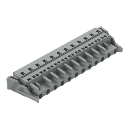 WAGO 231 Series Pluggable Connector, 12-Pole, Female, 12-Way, Snap-In, 16A [231-212/037-000]; 278-3083