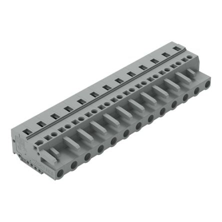 WAGO 231 Series Pluggable Connector, 13-Pole, Female, 13-Way, Snap-In, 16A [231-213/026-000]; 278-3084