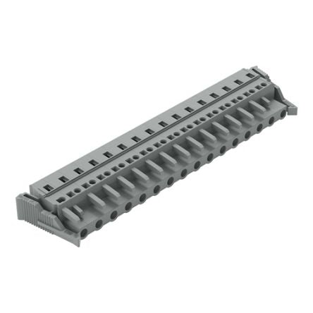 WAGO 231 Series Connector, 16-Pole, Female, 16-Way, Cable Mount, 15A [231-216/037-000]; 278-3086