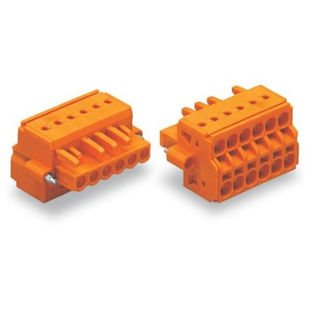 WAGO 231 Series Connector, 3-Pole, Female, 3-Way, Push-In, 15A [231-2303/107-000]; 278-3093
