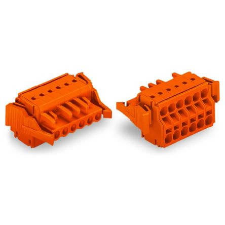 WAGO 231 Series Connector, 8-Pole, Female, 8-Way, Snap-In, 16A [231-2308/037-000]; 278-3100