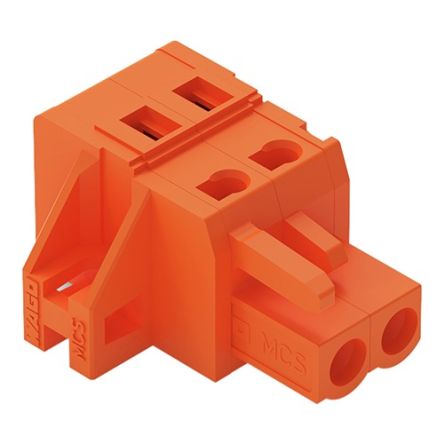 WAGO 231 Series Pluggable Connector, 2-Pole, Female, 2-Way, Panel Mount, 16A [231-302/031-000]; 278-3127