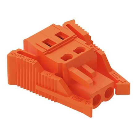 WAGO 231 Series Connector, 2-Pole, Female, 2-Way, Snap-In, 16A [231-302/037-000]; 278-3128