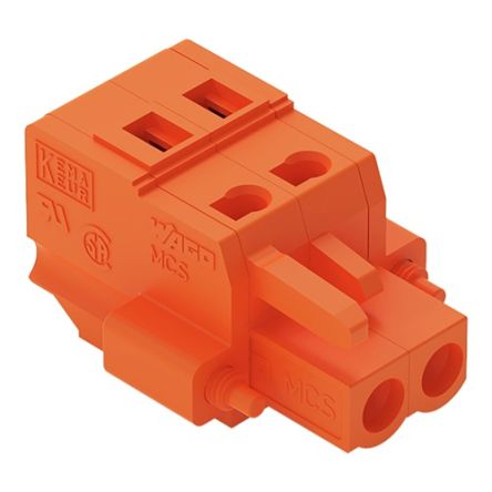 WAGO 231 Series Pluggable Connector, 2-Pole, Female, 2-Way, Screw Mount, 16A [231-302/107-000]; 278-3130