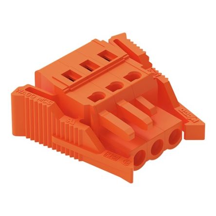 WAGO 231 Series Connector, 3-Pole, Female, 3-Way, Snap-In, 16A [231-303/037-000]; 278-3133